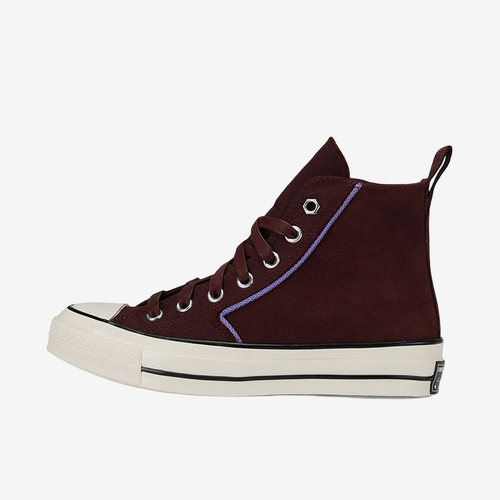 Converse匡威 男女同款高帮帆布鞋拼接解构麂皮运动休闲鞋169371C