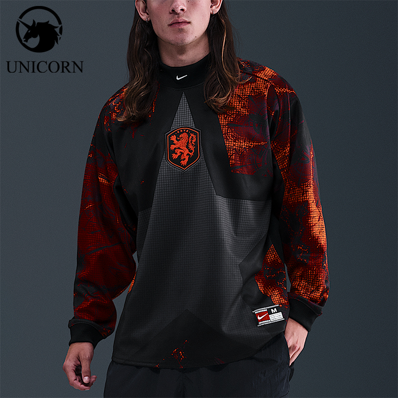 Nike/耐克正品2025男士训练套头时尚圆领足球长袖上衣IO0785-010