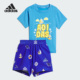 阿迪达斯正品 套装 TEE Adidas SET婴童运动短袖 IA5310