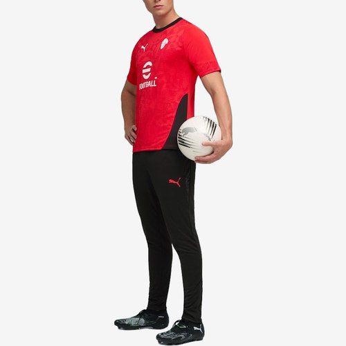 PUMA彪马正品AC Milan 25男款透气足球训练短袖T恤782356-01