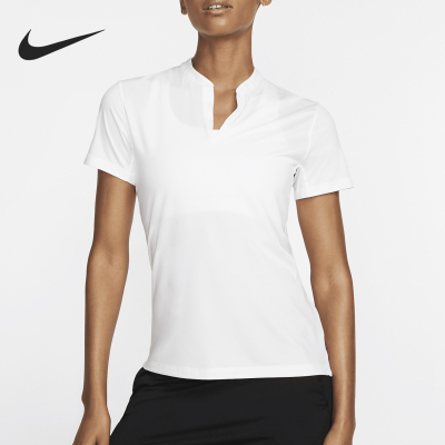 Nike/耐克正品Dri-FIT女士夏季修身透气高尔夫T恤AJ5223-100