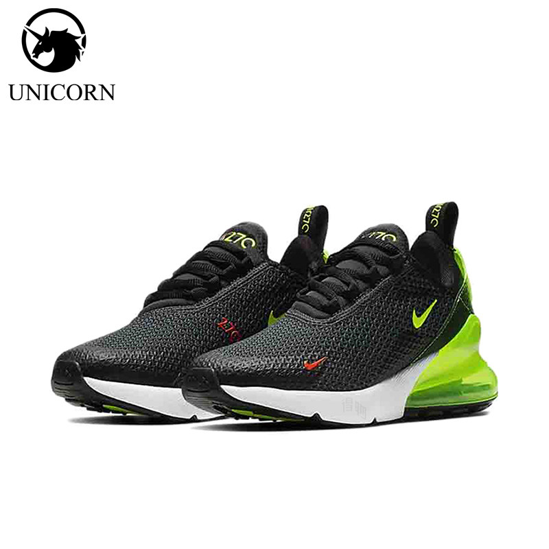 Nike/耐克正品AirMax270新款女黑黄色经典厚底鞋跑步鞋AV5141-001