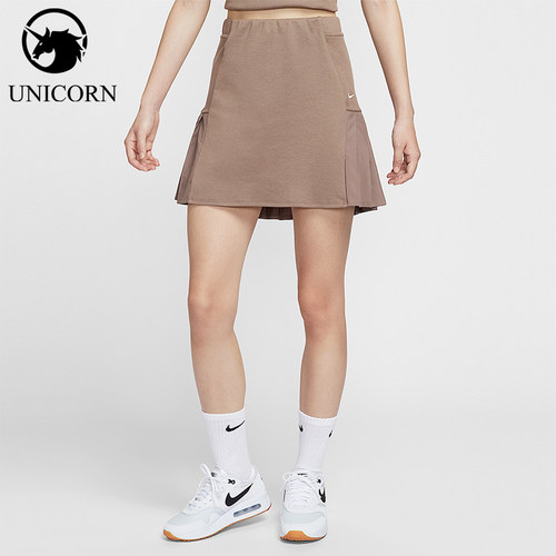 Nike/耐克正品2025女士耐穿运动高尔夫透气梭织半身裙IF8532-214