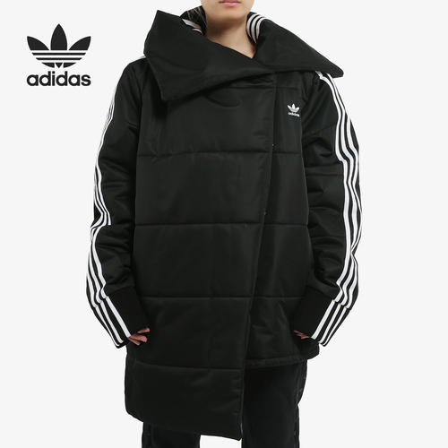 Adidas/阿迪达斯正品三叶草女子不对称设计冬季运动棉服 EC1916