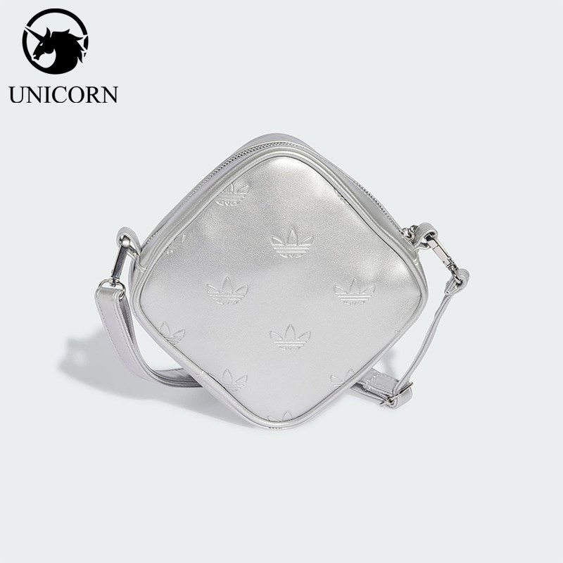 Adidas/阿迪达斯正品三叶草男女时尚钻石形单肩斜挎包JW0051