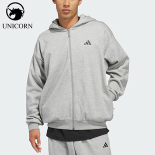 Adidas/阿迪达斯正品2025冬季款男女日常连帽运动印花外套KB7562