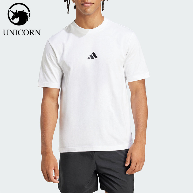 Adidas/阿迪达斯官方正品夏季男士经典日常轻质针织短袖T恤JF1092图片