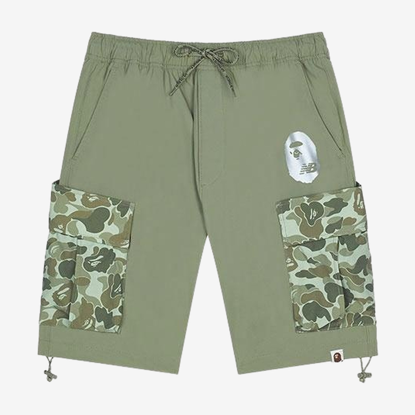 New Balance新百伦正品Bape联名男款拼接迷彩短裤0ZXSPM153908G图片