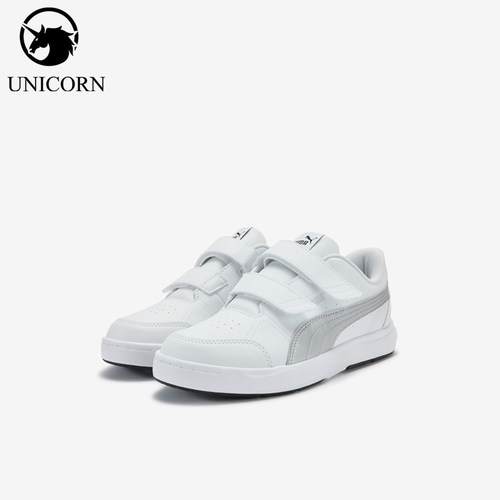 Puma/彪马正品儿童款舒适耐磨魔术贴透气低帮板鞋404315-11