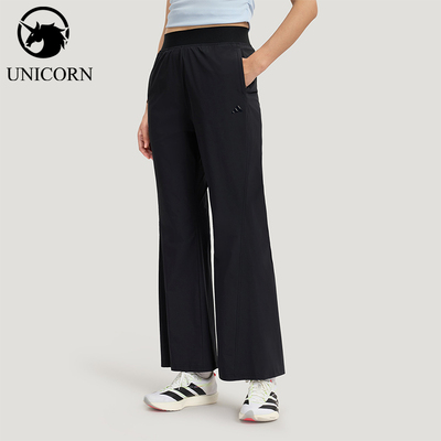 Adidas/阿迪达斯正品夏季女士户外时尚休闲防晒高腰微喇裤KH2621