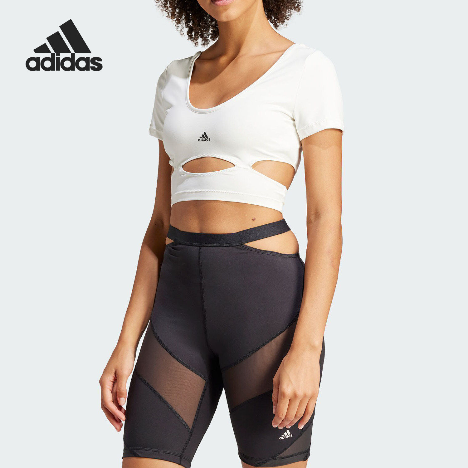 Adidas/阿迪达斯官方正品合作系列女士运动休闲修身上衣IW8677