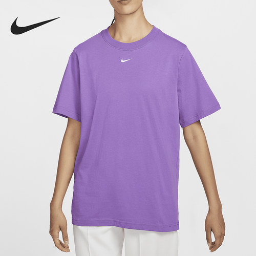 Nike/耐克正品Sportswear女士圆领透气针织短袖T恤FD4150-521