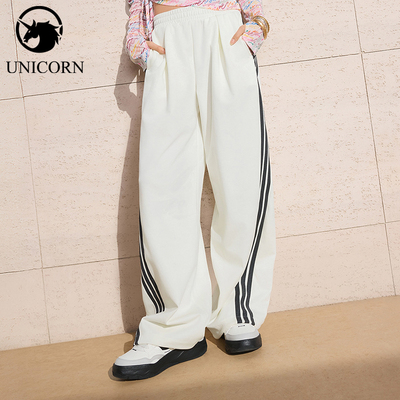 Adidas/阿迪达斯正品DCE IN PNT女士时尚宽松运动阔腿裤KR7593