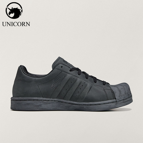 Adidas/阿迪达斯官方正品SUPERSTAR新款女黑色经典运动鞋JR9458