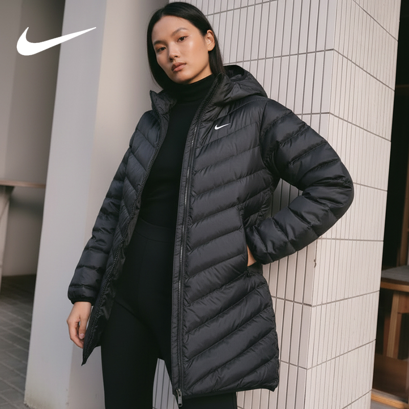 Nike/耐克正品2025冬季女士连帽保暖夹克羽绒服HV5107-010