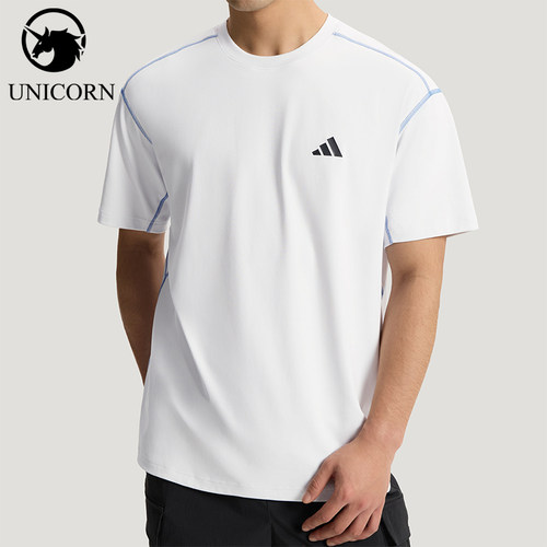 Adidas/阿迪达斯官方正品LOOSE T-SHIRT男士凉感短袖T恤KZ2247