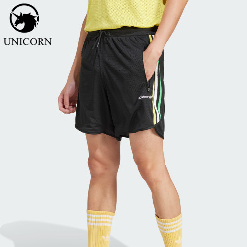 Adidas/阿迪达斯官方正品三叶草休闲短裤新款男黑色短裤JC8386