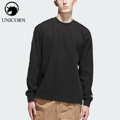 三叶草男士 Adidas 阿迪达斯正品 休闲针织宽松华夫格卫衣JW0052