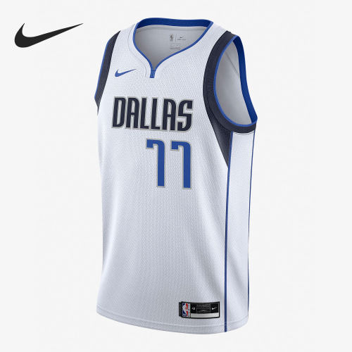 Nike/耐克正品当季赛季达拉斯独行侠队NBA SW男子球衣CW3588-109