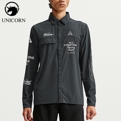 Nike/耐克正品ACG系列男士字母单排扣休闲长袖衬衫IU8151-070