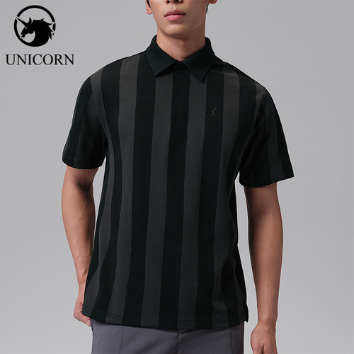 Nike/耐克正品Jordan男士运动简约条纹刺绣短袖POLO衫IF2931-010