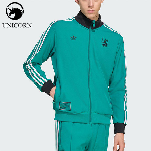 Adidas/阿迪达斯正品三叶草男士休闲运动立领耐穿足球外套JW5464