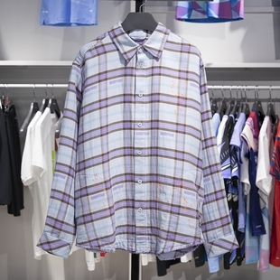 ASHU475 衬衫 反伍BADFIVE男子轻薄透气宽松休闲针织长袖 李宁正品