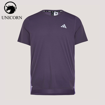 Adidas/阿迪达斯官方正品春季男士跑步训练透气圆领短袖T恤KZ5038