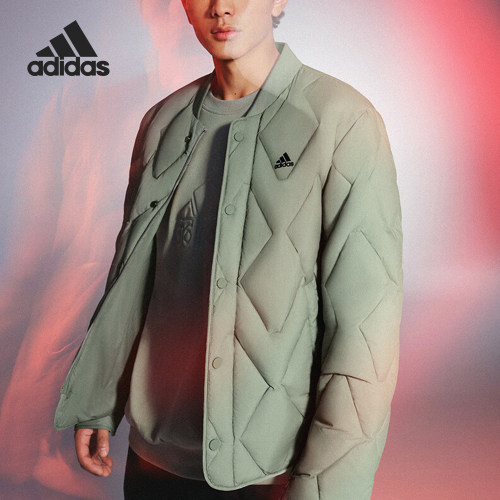 Adidas/阿迪达斯正品冬季男女保暖休闲时尚羽绒服IW0776 IW0775