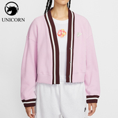 耐克正品 2025秋季 款 Nike 女士日常运动针织V领耐穿外套IM7468 623