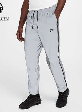 Nike/耐克正品2025秋季款男士休闲运动反光束脚长裤FZ7587-035