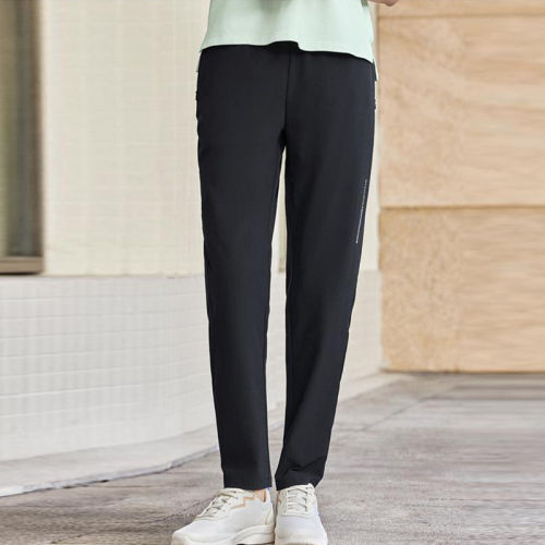 Skechers/斯凯奇正品春秋款女士印花透气松紧梭织长裤P225W247