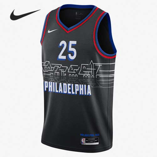 Nike/耐克正品NBA费城76人队西蒙斯男子25号篮球衣CN1771-015