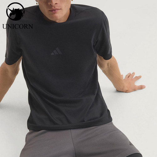 Adidas/阿迪达斯正品ZNE 男士简约经典圆领针织短袖KF3796