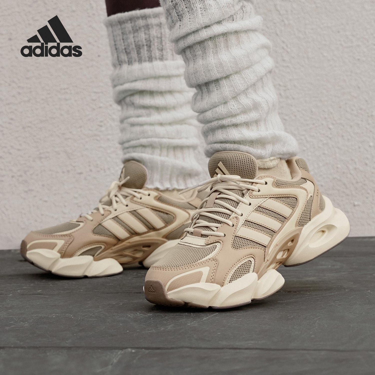 Adidas/阿迪达斯官方正品MEGASTRIDE男女厚底运动老爹鞋KJ3922 - 实物图