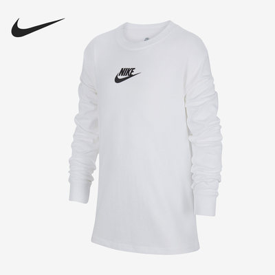 Nike/耐克正品当季新款大童简约运动长袖T恤FJ2958-100
