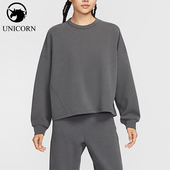 Nike 036 FIT女士套头运动休闲宽松圆领卫衣HQ8194 耐克正品 Dri