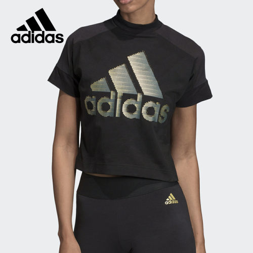 Adidas/阿迪达斯官方正品春秋新款女子休闲圆领短袖运动T恤DZ8675