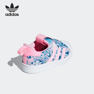 三叶草婴童贝壳头一脚蹬运动鞋 CG6578 阿迪达斯正品 Adidas