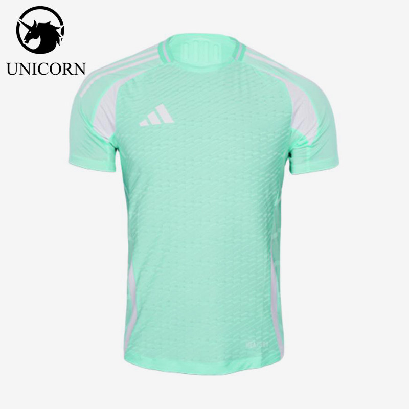 Adidas/阿迪达斯正品HEAT.RDY组队服新款经典运动足球短袖JW9912