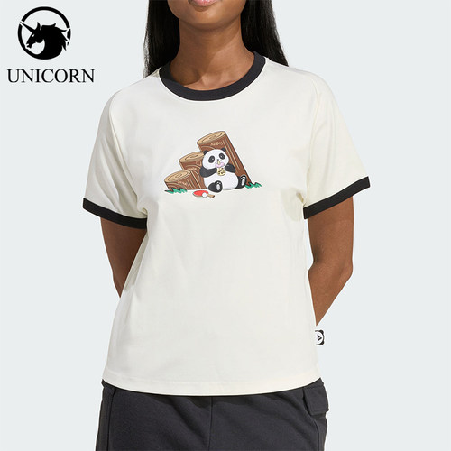 Adidas/阿迪达斯正品2026年新款女士轻盈透气运动短袖T恤KB7214