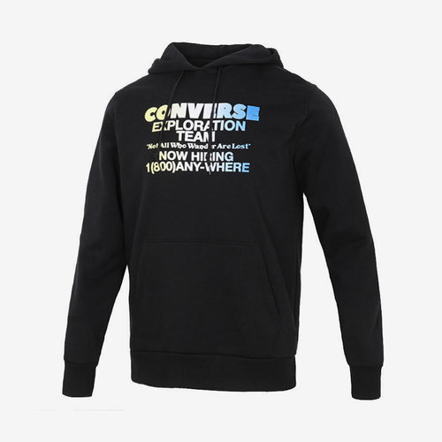 Converse匡威正品新款 男子连帽保暖加绒运动套头卫衣10021271