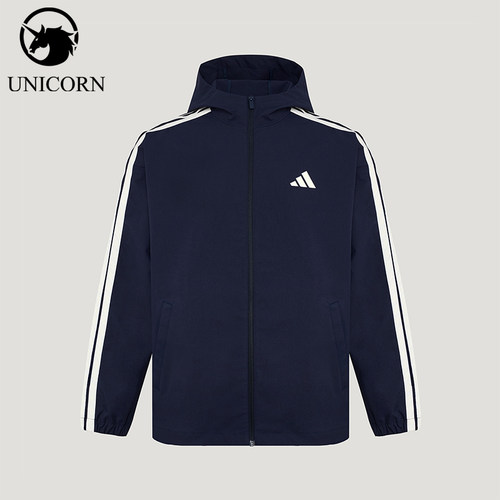 Adidas/阿迪达斯正品春秋男士拉链梭织运动复古夹克外套KV5945