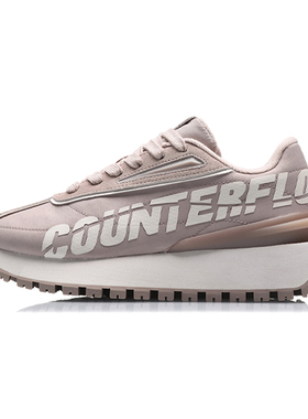 李宁女鞋运动休闲系列CF休闲鞋新款时尚厚底低帮运动鞋 AGCQ502