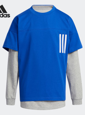 Adidas/阿迪达斯正品当季新款大童男女同款长袖短袖两件套H07294