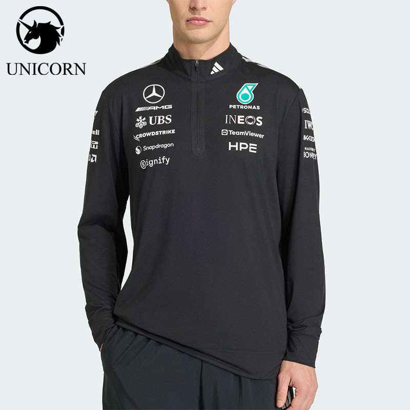 Adidas/阿迪达斯正品新款男黑色赛道清新自在经典保暖卫衣KT3872