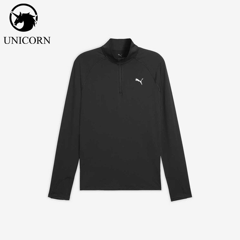 Puma/彪马正品长袖T恤男纯色上衣运动上衣鞋经典跑步鞋527278-01