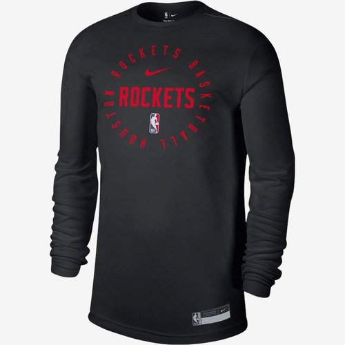 Nike耐克正品NBA男款篮球训练圆领套头印花长袖T恤HF1450-010