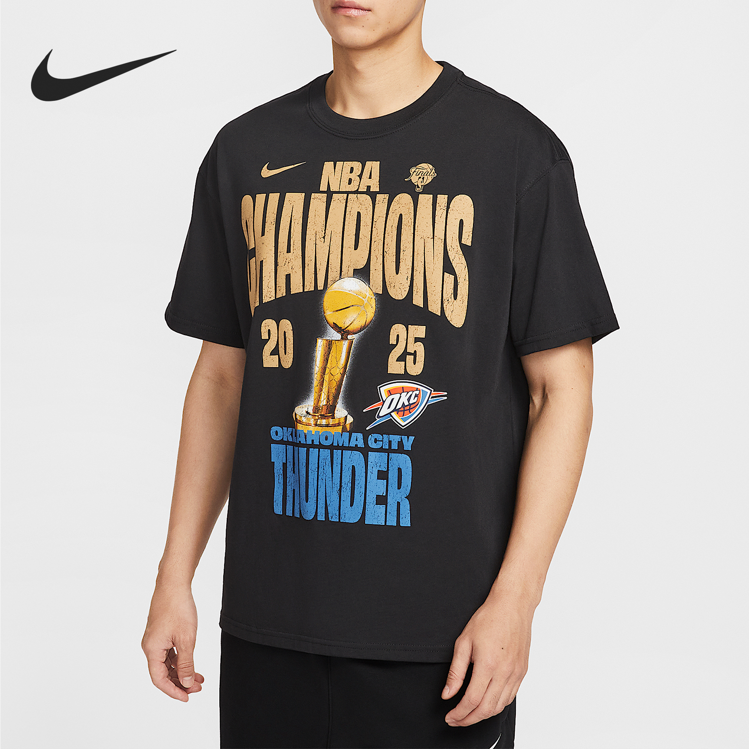 Nike/耐克正品2025夏季款男士印花图案透气短袖IR5593-010