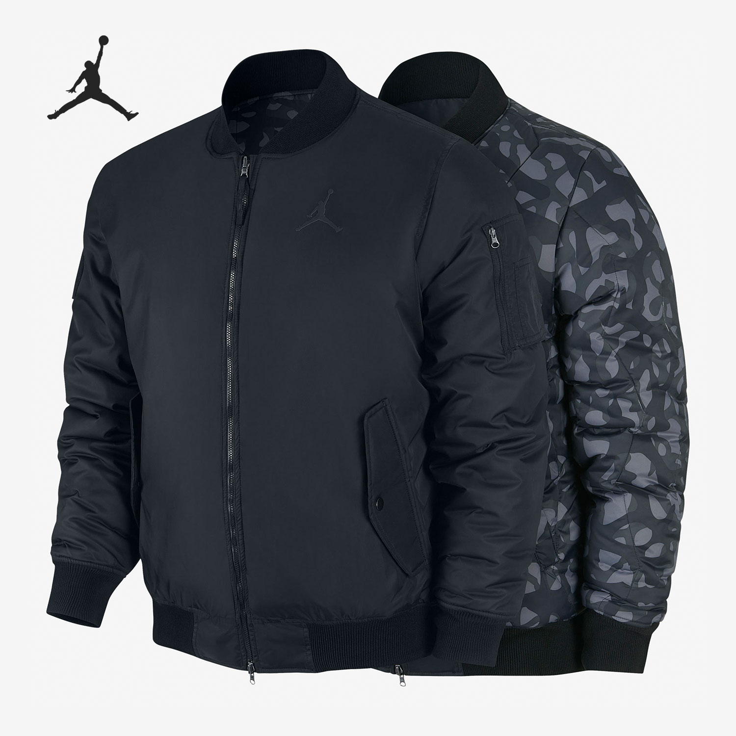 Nike/耐克正品 AIR JORDAN 双面穿男子防风棉服外套 682816-010